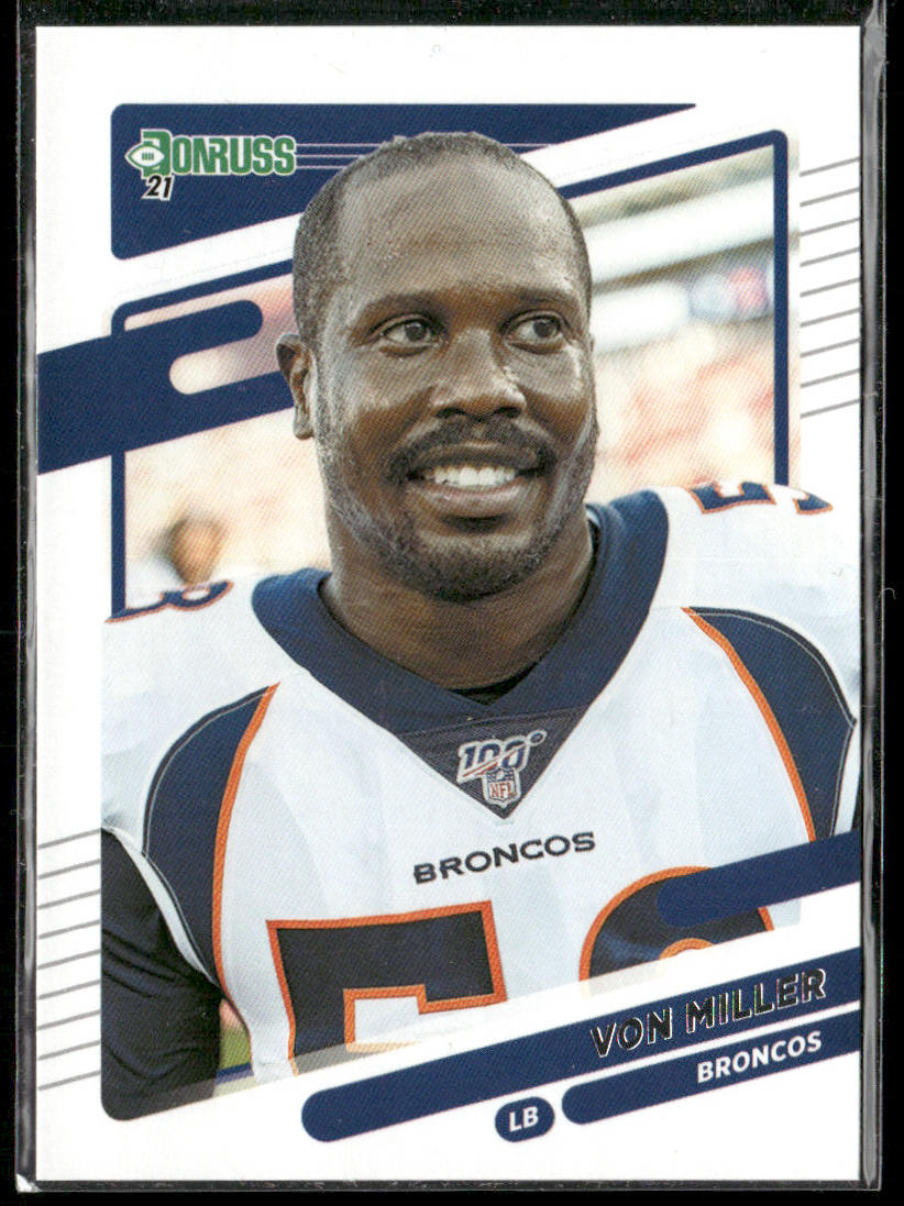 Von Miller 2021 Donruss #181 No Helmet Denver Broncos