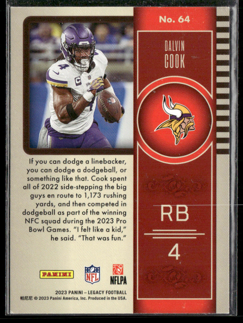 Dalvin Cook 2023 Panini Legacy #64 Minnesota Vikings