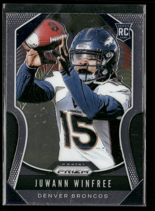 Juwann Winfree 2019 Panini Prizm #387 RC Denver Broncos