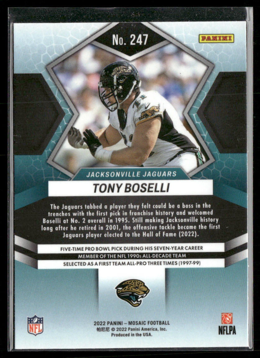 Tony Boselli 2022 Panini Mosaic #247 Jacksonville Jaguars
