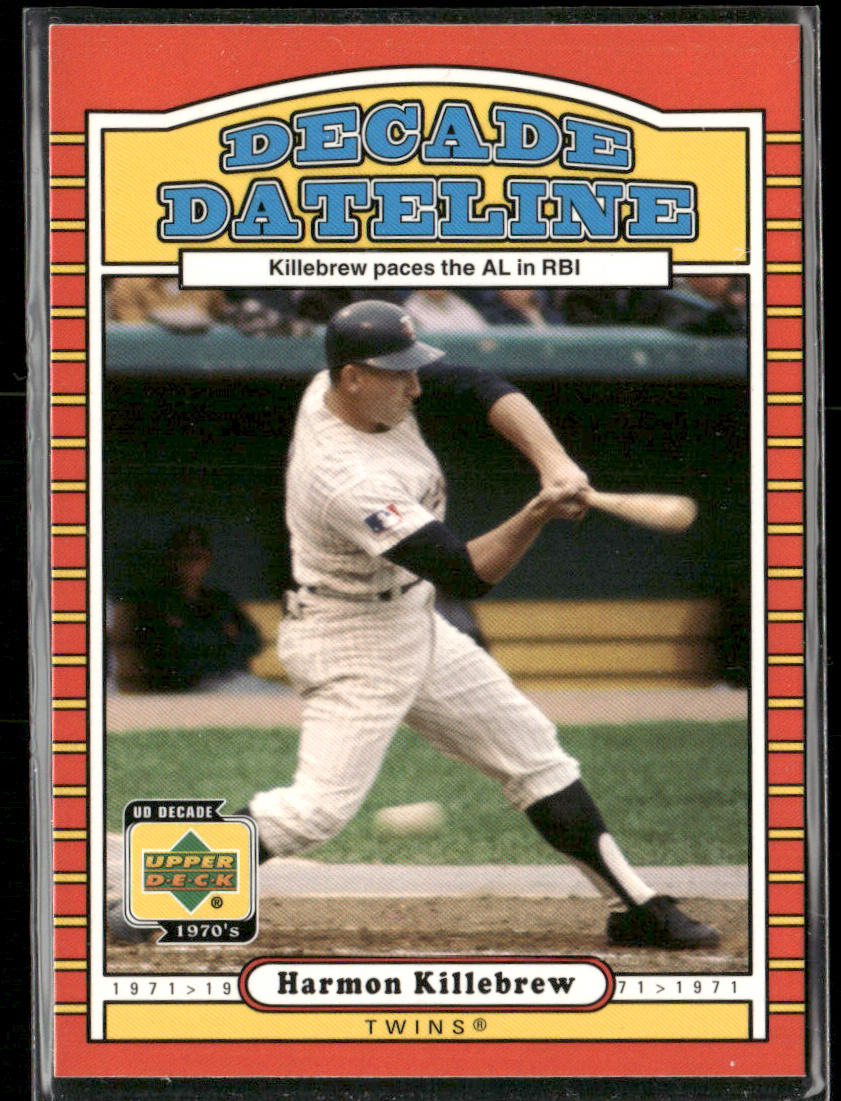 Harmon Killebrew 2001 Upper Deck Decade 1970's #116 Minnesota Twins