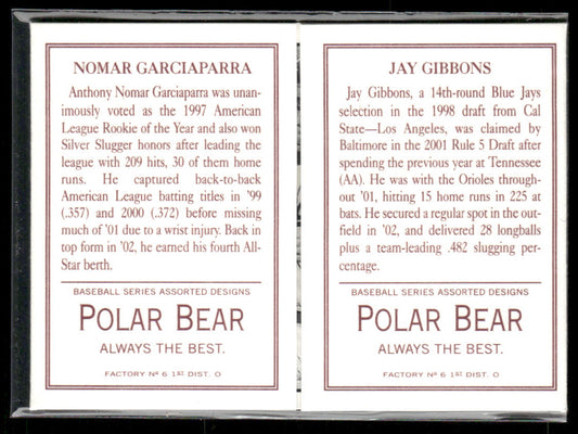 Nomar Garciaparra / Jay Gibbons 2003 Topps 205 Triple Folder Polar Bear #TF23