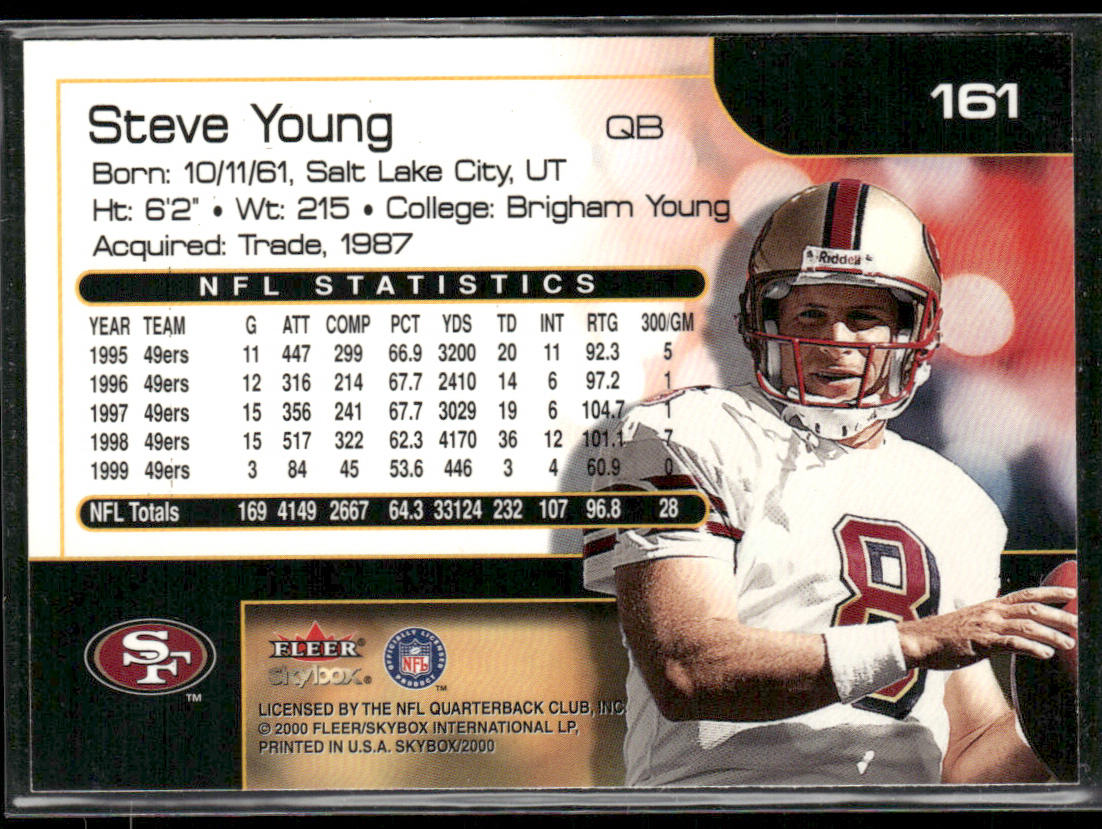 Steve Young 2000 SkyBox #161 San Francisco 49ers