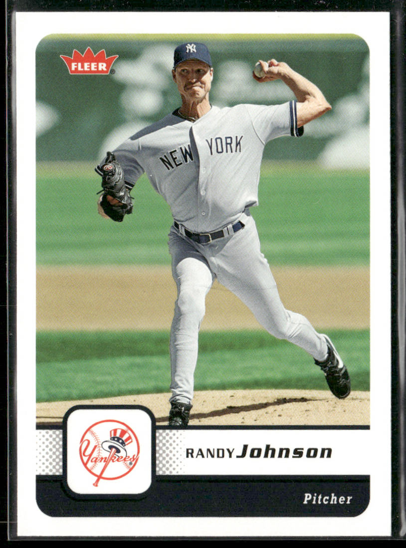 Randy Johnson 2006 Fleer #398 New York Yankees