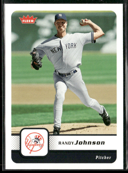 Randy Johnson 2006 Fleer #398 New York Yankees