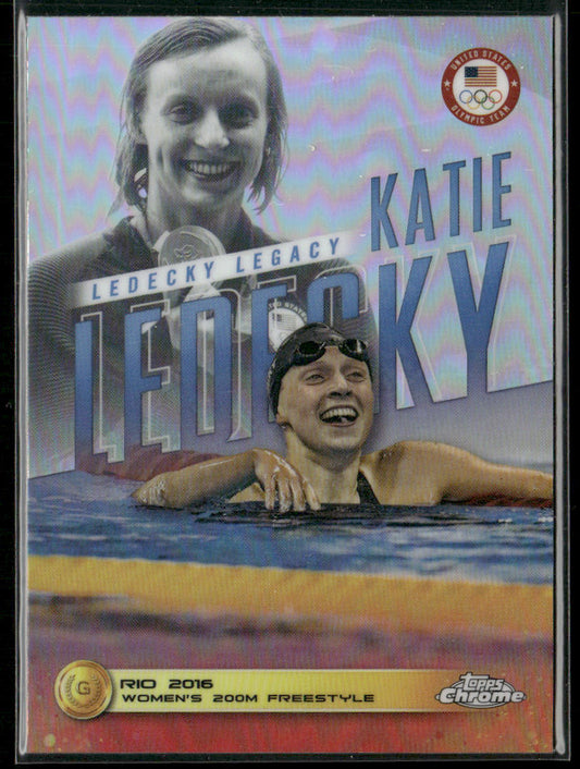 Katie Ledecky 2024 Topps Chrome U.S. Olympics & Paralympic Hopefuls #KL-5 USA