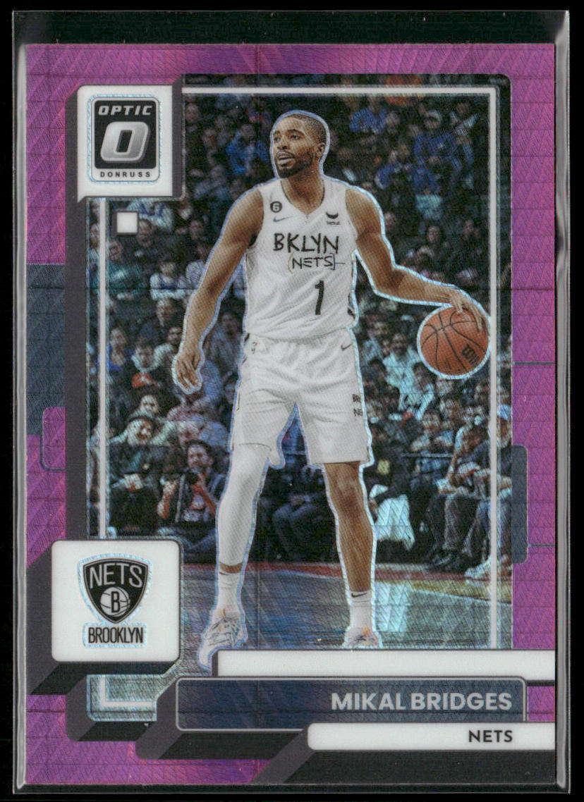 Mikal Bridges 2022-23 Donruss Optic Hyper Pink #108 Brooklyn Nets