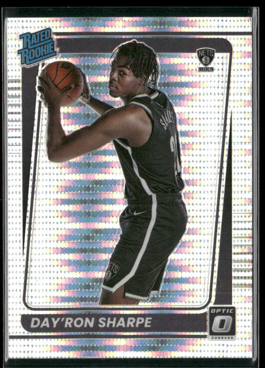 Day'Ron Sharpe 2021-22 Donruss Optic Fanatics Box Set #165 RC Brooklyn Nets