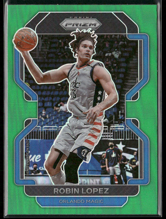 Robin Lopez 2021-22 Panini Prizm Green #34 Orlando Magic