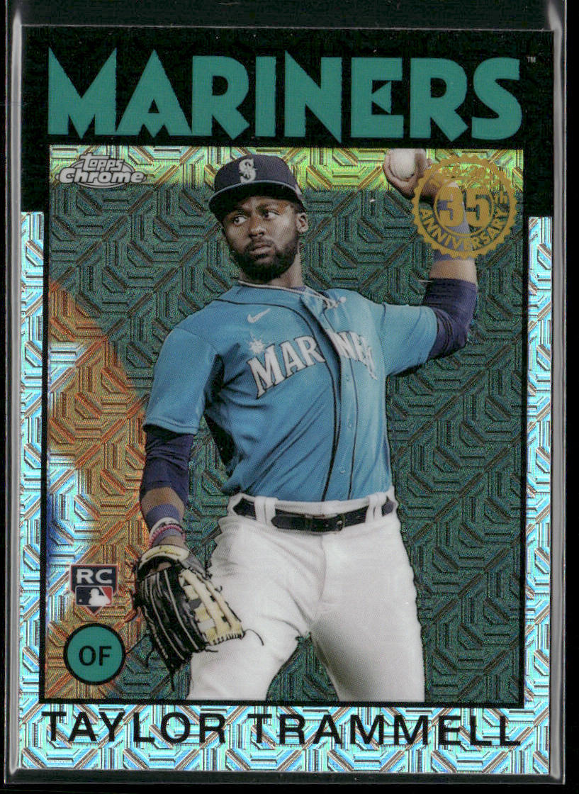 Taylor Trammell 2021 Topps Update 1986 Topps Chrome #86C-11 Seattle Mariners
