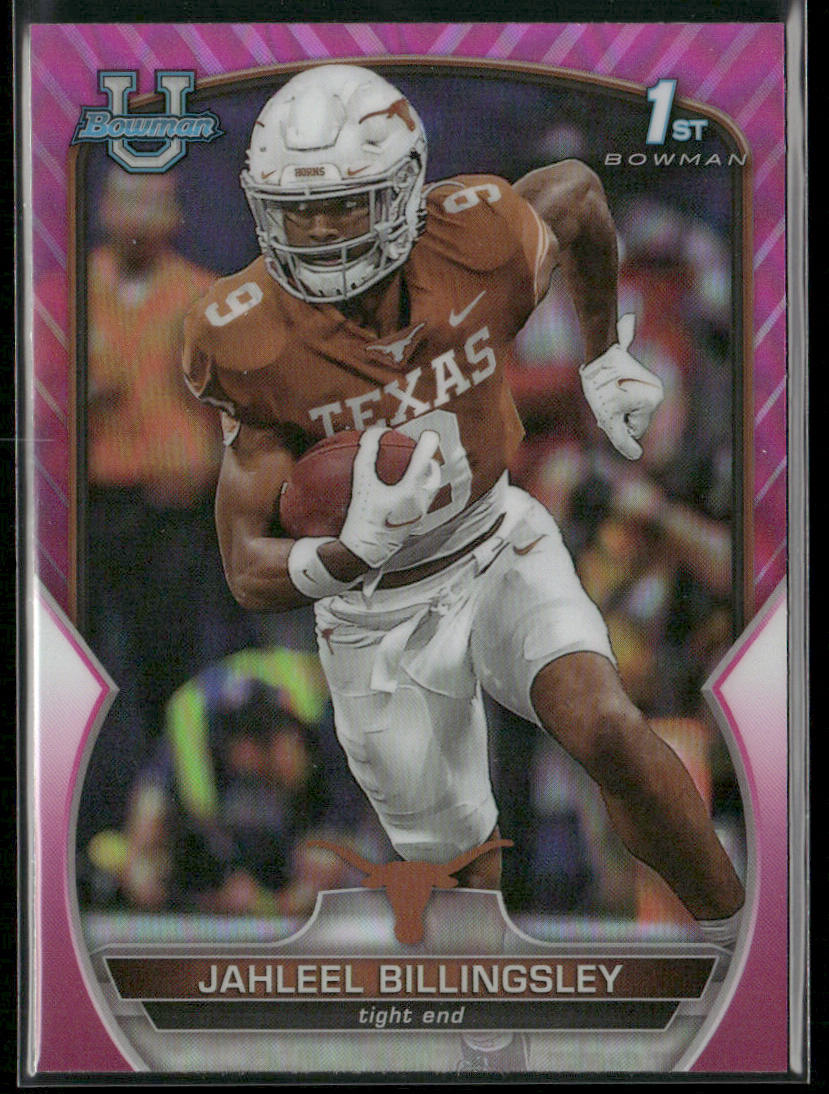 Jahleel Billingsley 2022 Bowman University Chrome Pink Refractor #26 Longhorns