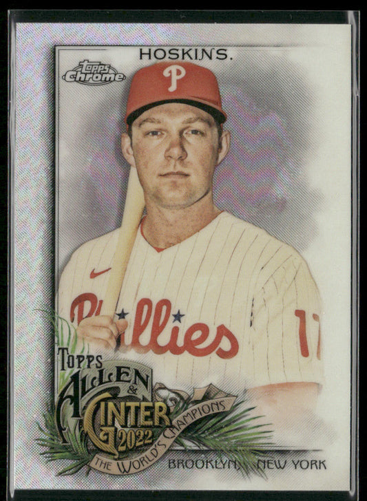 Rhys Hoskins 2022 Topps Allen & Ginter Chrome Refractor #65 Phillies