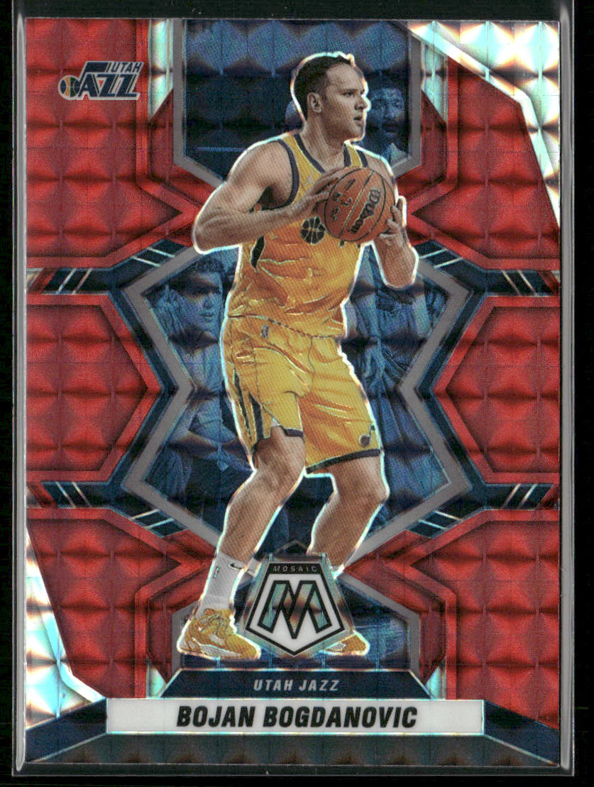 Bojan Bogdanovic 2021-22 Panini Mosaic Red #92 Utah Jazz