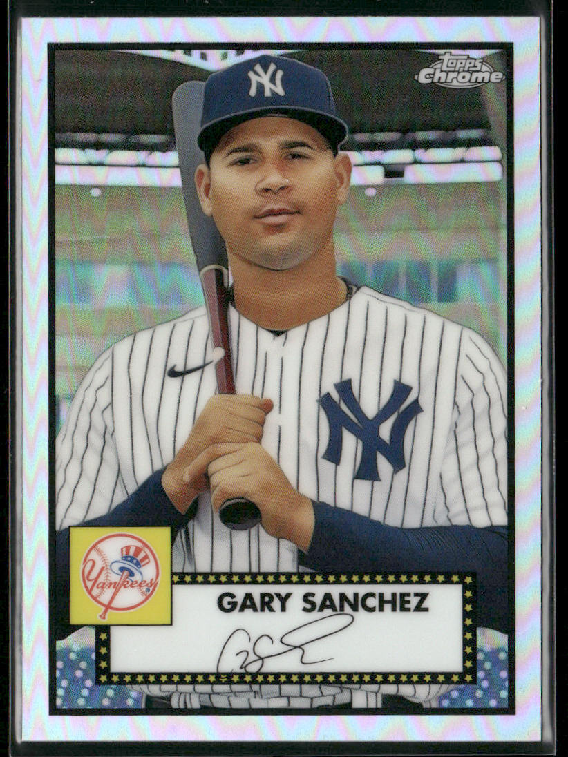 Gary Sanchez 2021 Topps Chrome Platinum Anniversary Prism Refractor #223 Yankees