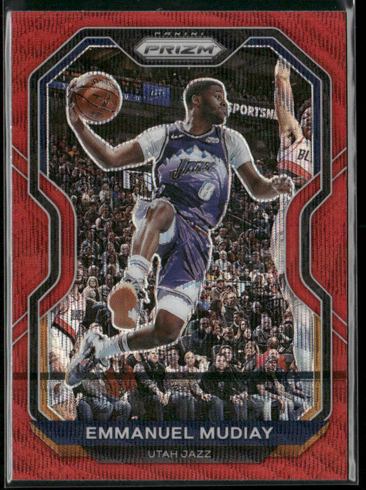 Emmanuel Mudiay 2020-21 Panini Prizm Ruby Wave Prizms #176 Utah Jazz