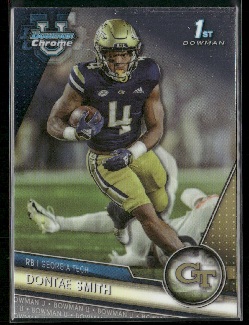Dontae Smith 2023 Bowman University Chrome #94 Georgia Tech Yellow Jackets