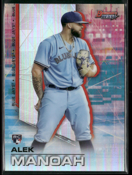Alek Manoah 2021 Bowman's Best Refractor #28 Toronto Blue Jays
