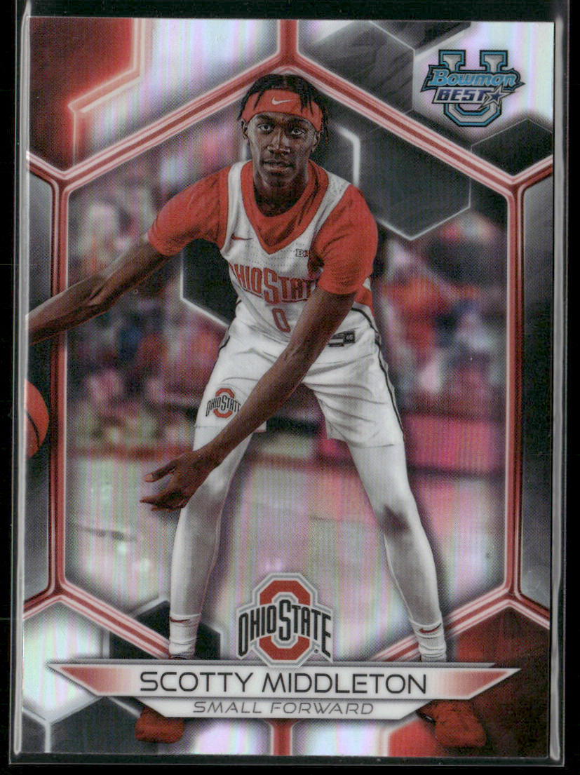 Scotty Middleton 2023-24 Bowman University Best Refractor #64 Buckeyes