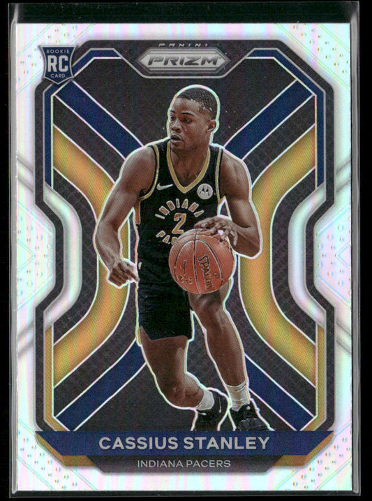 Cassius Stanley 2020-21 Panini Prizm Silver Prizms #285 RC Indiana Pacers
