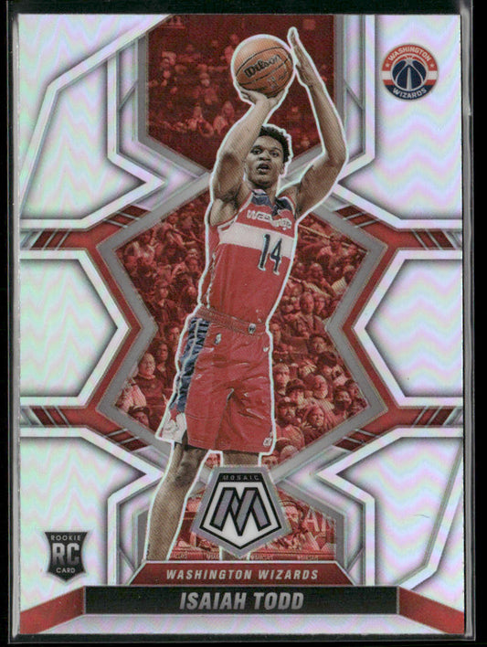Isaiah Todd 2021-22 Panini Mosaic Silver #240 RC Washington Wizards
