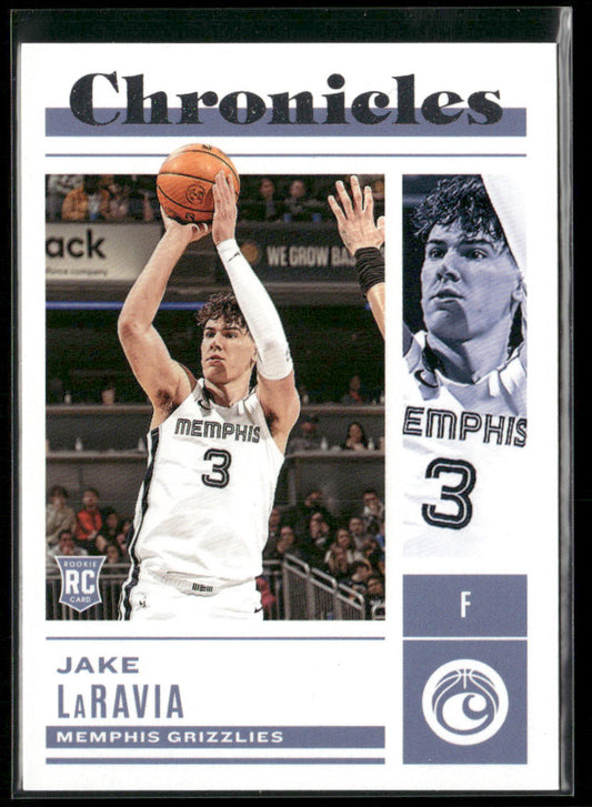 Jake LaRavia 2022-23 Panini Chronicles #37 RC Memphis Grizzlies