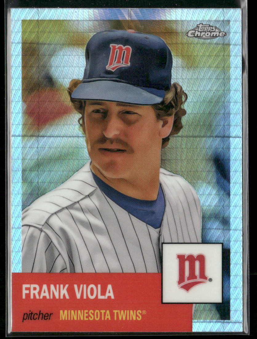 Frank Viola 2022 Topps Chrome Platinum Anniversary Prism Refractor #445 Twins