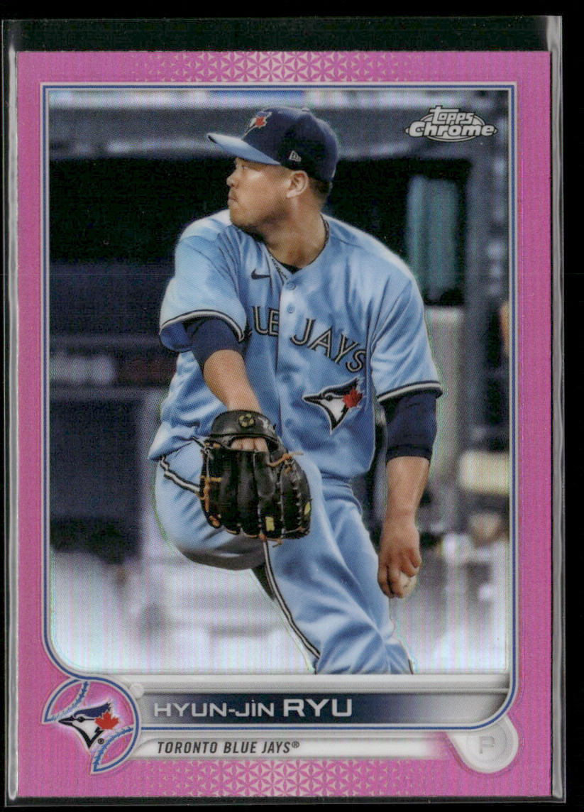 Hyun-Jin Ryu 2022 Topps Chrome Pink Refractor #122 Toronto Blue Jays