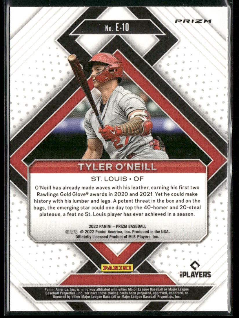 Tyler O'Neill 2022 Panini Prizm Emergent Silver Prizm #E-10 St. Louis Cardinals