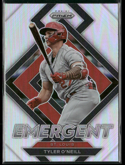 Tyler O'Neill 2022 Panini Prizm Emergent Silver Prizm #E-10 St. Louis Cardinals