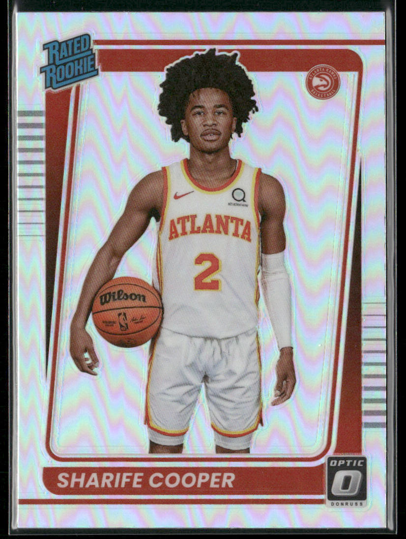 Sharife Cooper 2021-22 Donruss Optic Holo #158 RC Atlanta Hawks