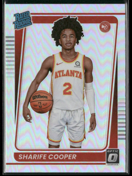 Sharife Cooper 2021-22 Donruss Optic Holo #158 RC Atlanta Hawks