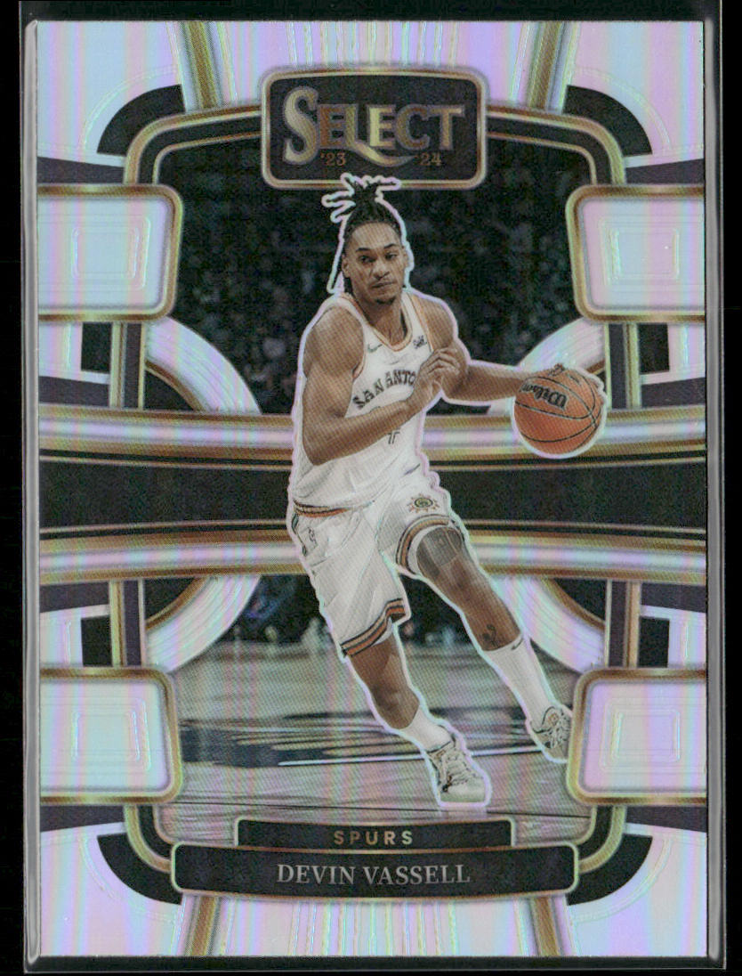 Devin Vassell 2023-24 Panini Select Silver Prizms #48 San Antonio Spurs