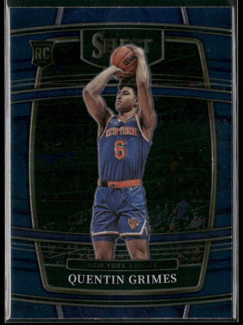 Quentin Grimes 2021-22 Panini Select Blue (Retail Base) #24 RC New York Knicks
