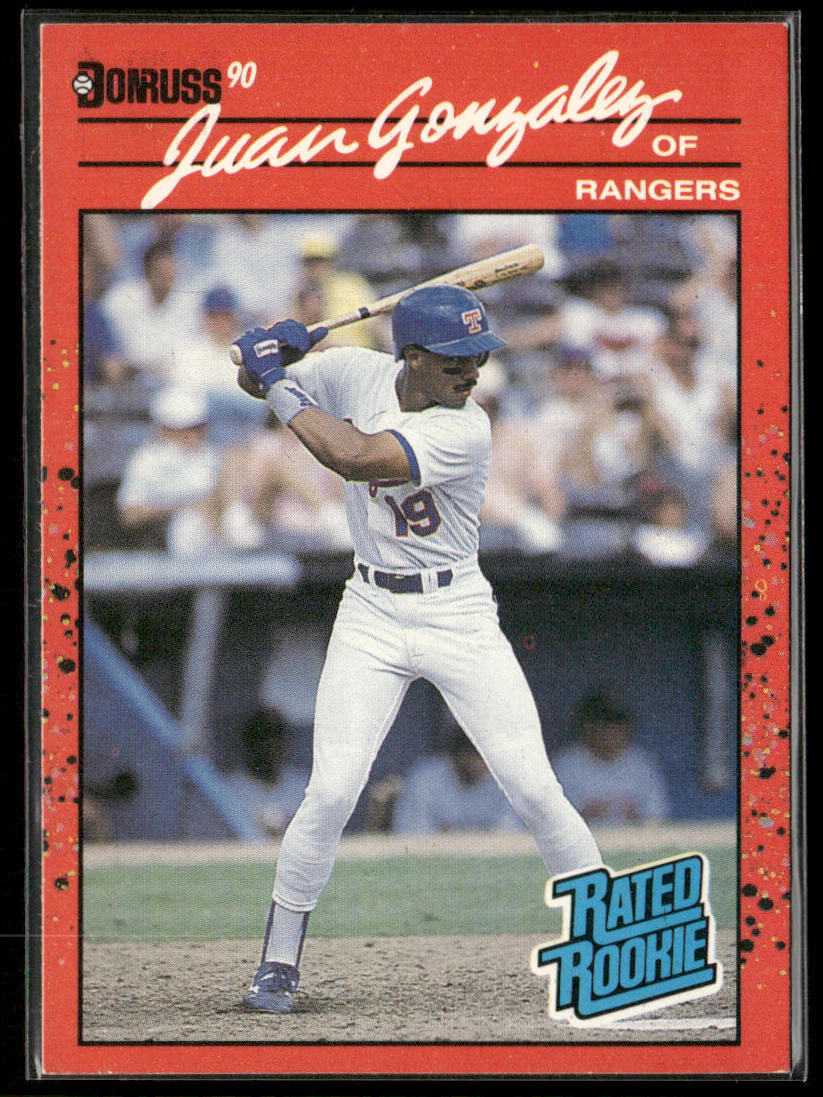 Juan Gonzalez 1990 Donruss #33d RC Texas Rangers