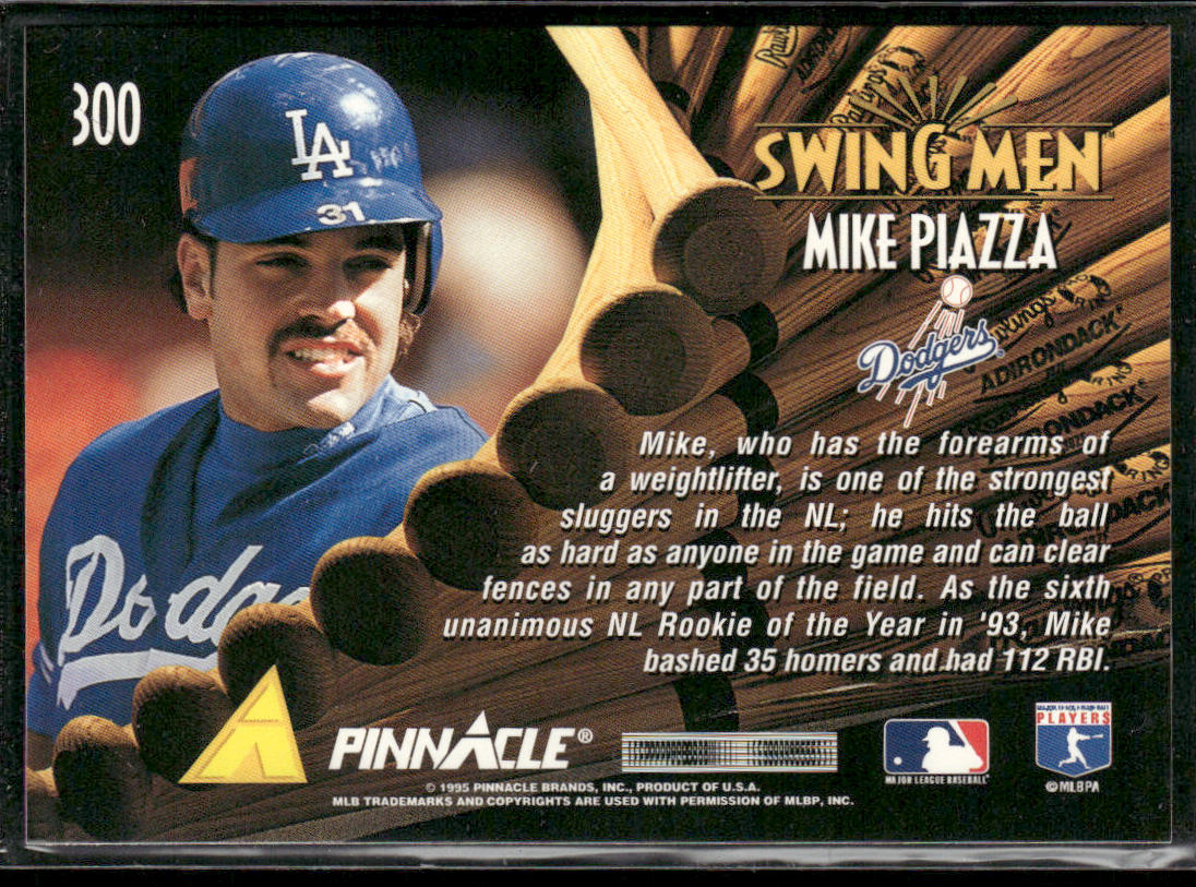Mike Piazza 1995 Pinnacle #300 Los Angeles Dodgers