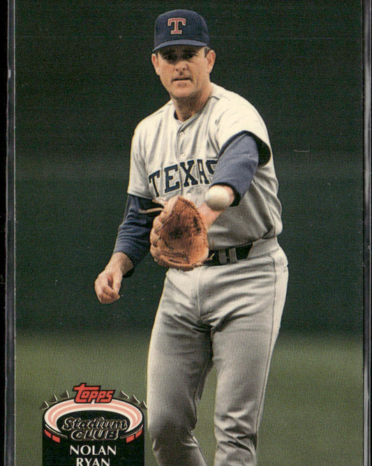 Nolan Ryan 1992 Stadium Club #770b Texas Rangers