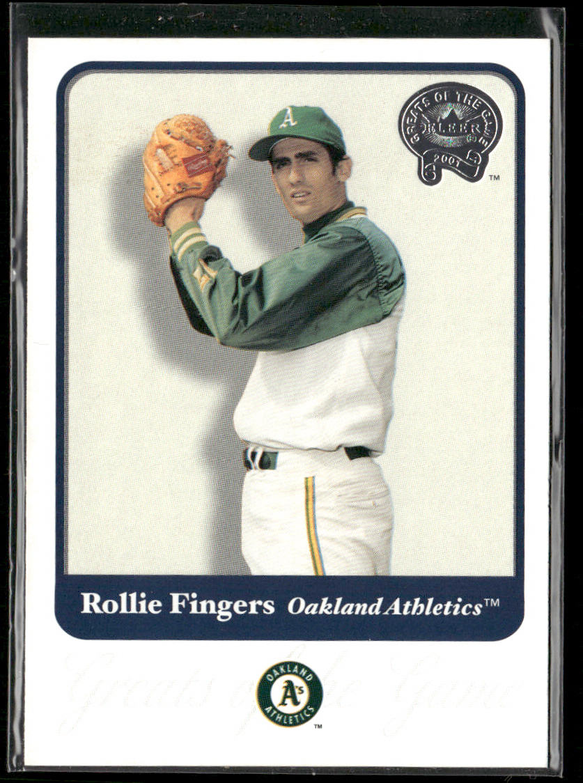 Rollie Fingers 2001 Fleer Greats of the Game #21 Oakland Athletics