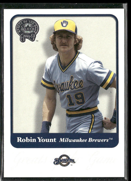 Robin Yount 2001 Fleer Greats of the Game #83 Milwaukee Brewers