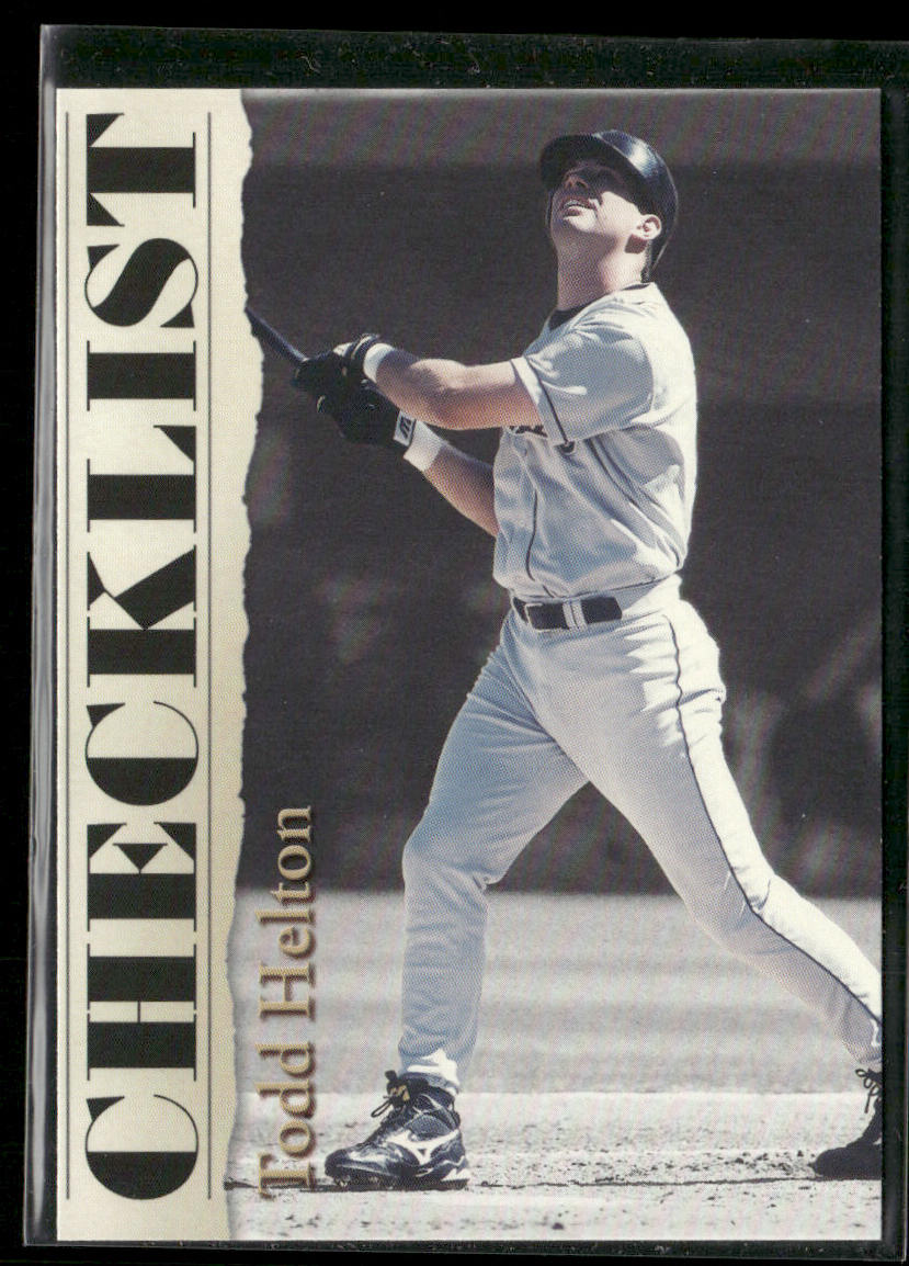 Todd Helton 2001 Royal Rookies Throwbacks #43 Colorado Rockies