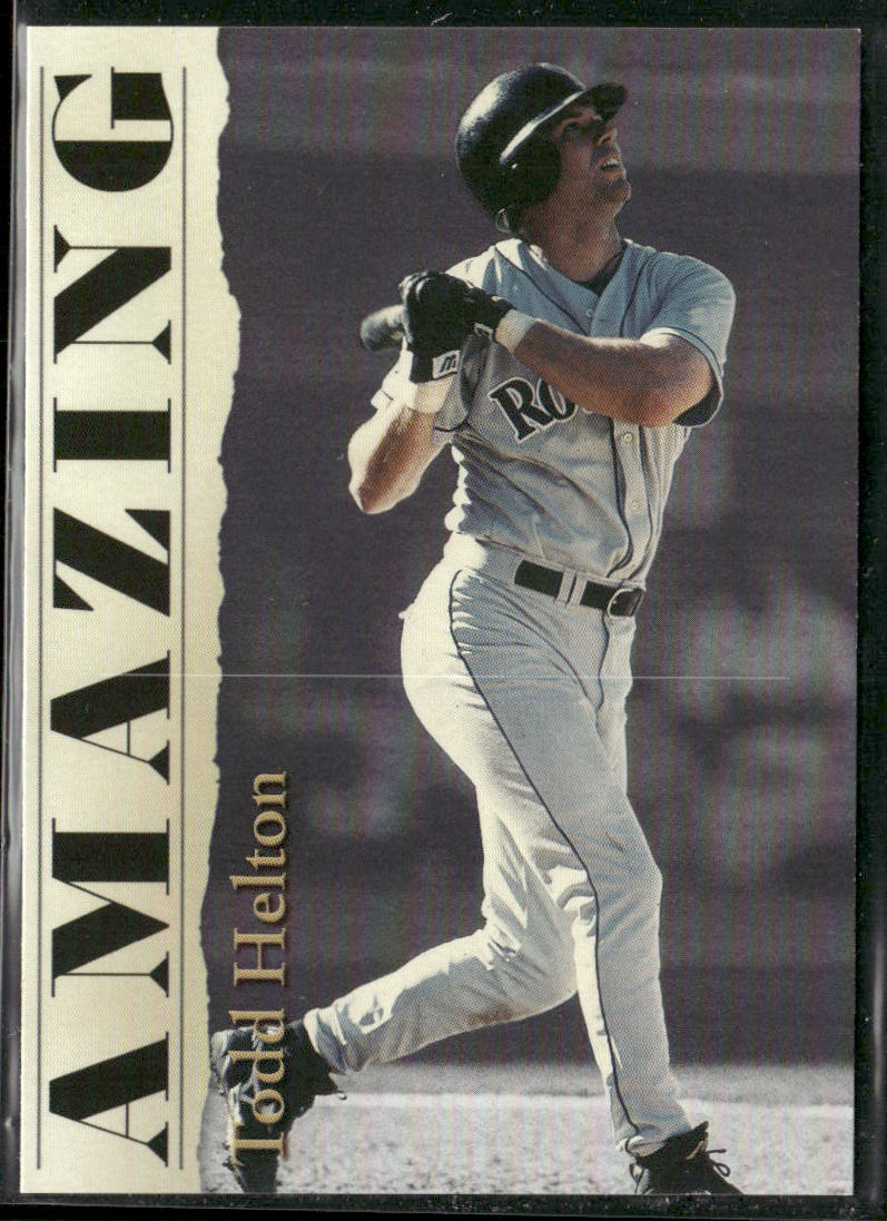 Todd Helton 2001 Royal Rookies Throwbacks Amazing Todd Helton Promo #NNO Rockies