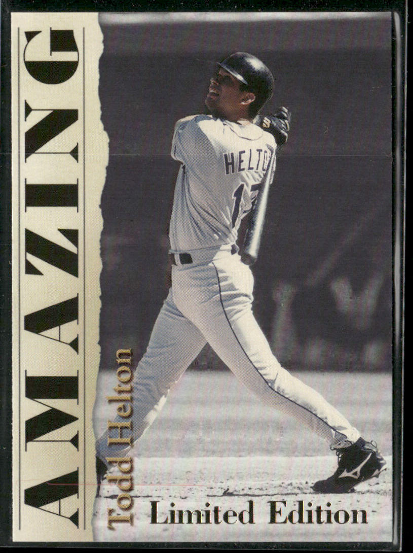 Todd Helton 2001 Royal Rookies Throwbacks Amazing Todd Helton Promo #A5 Rockies