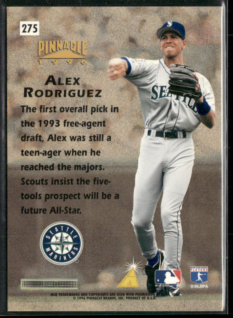 Alex Rodriguez 1996 Pinnacle #275 Seattle Mariners