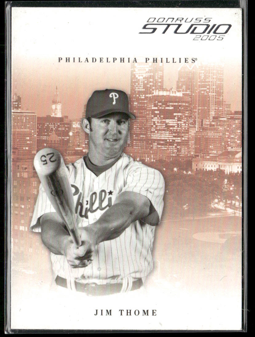 Jim Thome 2005 Donruss Studio #215 Philadelphia Phillies