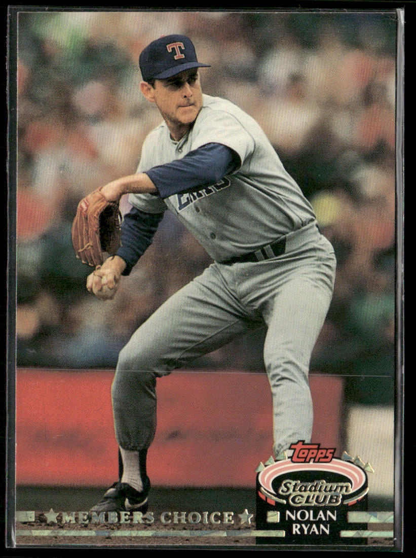 Nolan Ryan 1992 Stadium Club #605b Texas Rangers