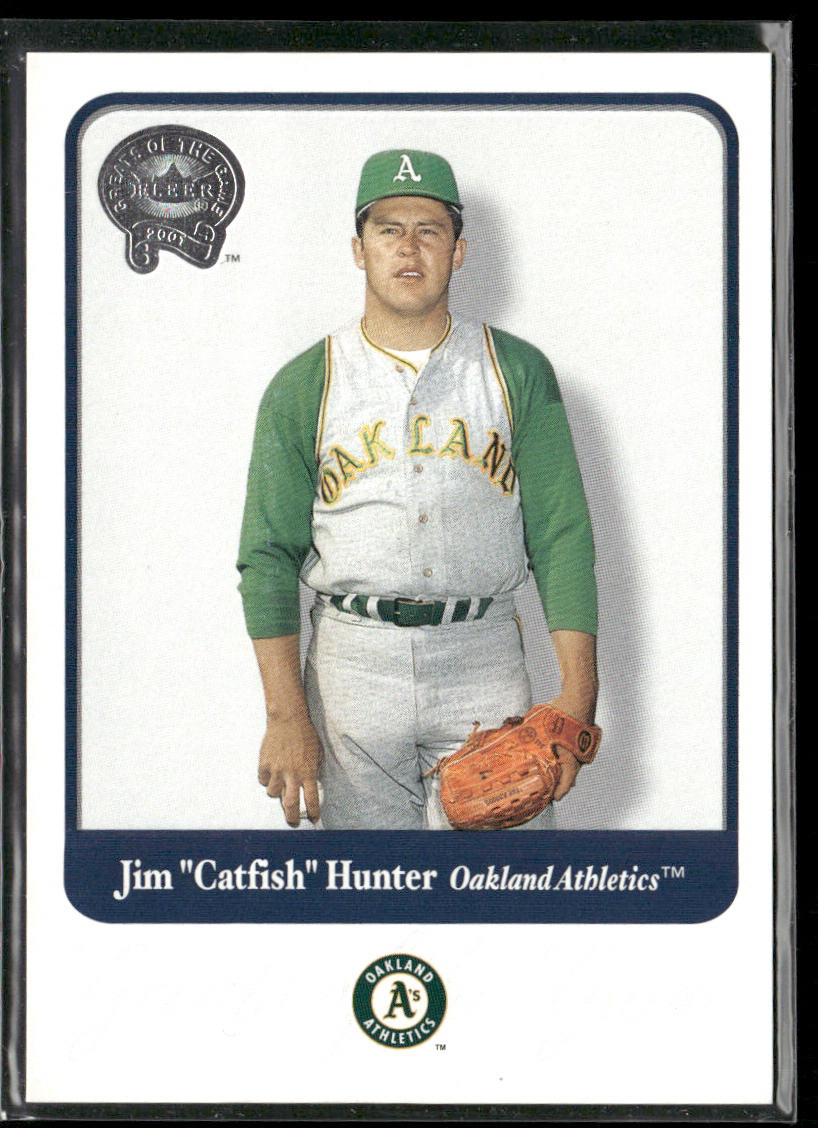 Jim "Catfish" Hunter 2001 Fleer Greats of the Game #101 Oakland Athletics