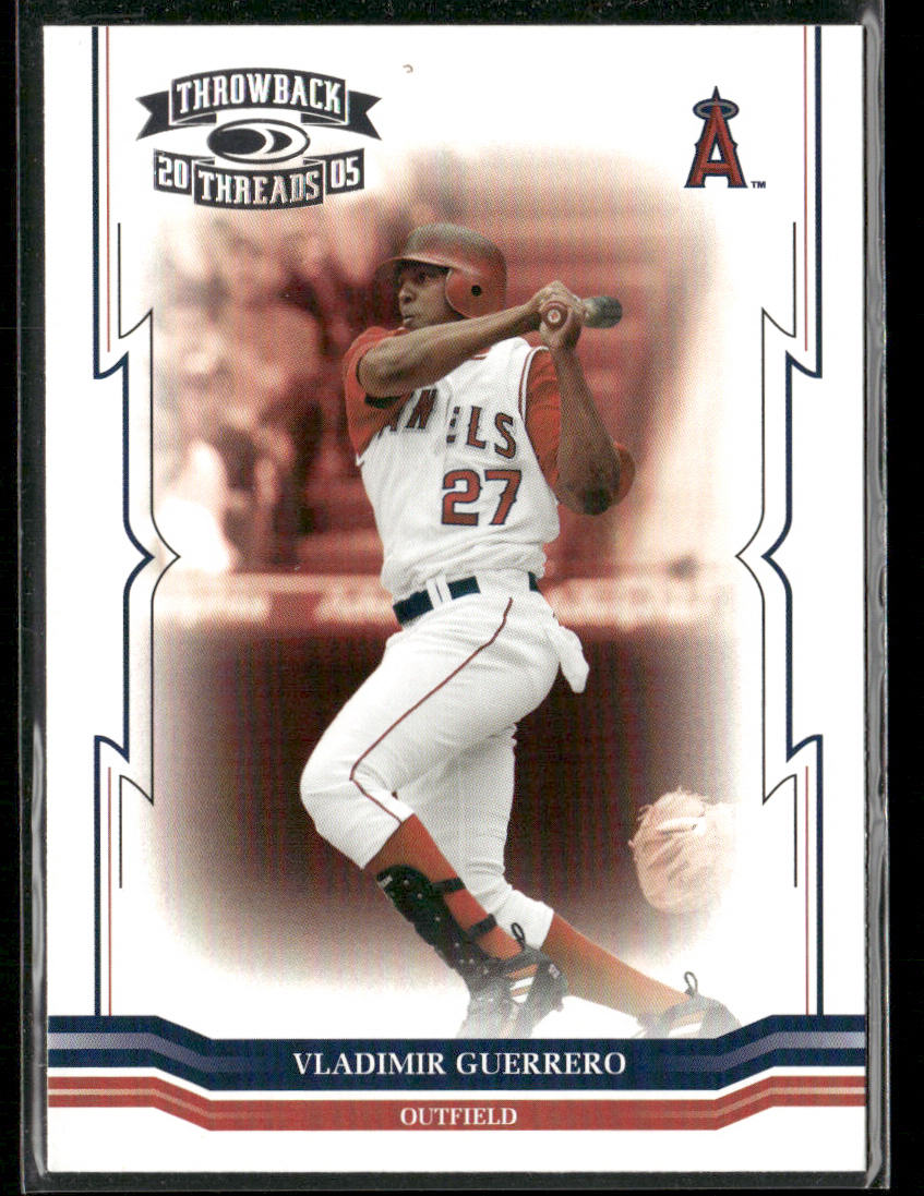 Vladimir Guerrero 2005 Donruss Throwback Threads #27 Los Angeles Angels