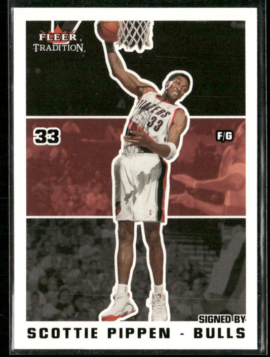 Scottie Pippen 2003-04 Fleer Tradition #15 Chicago Bulls