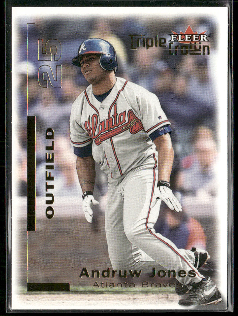 Andruw Jones 2001 Fleer Triple Crown #36 Atlanta Braves