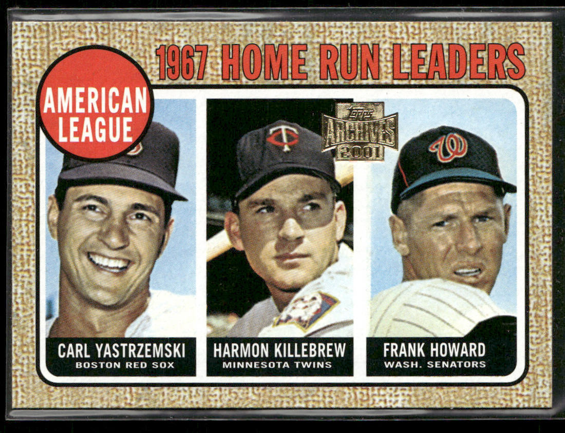 1967 Home Run Leaders (Yastrzemski / Killebrew / ) 2001 Topps Archives #212
