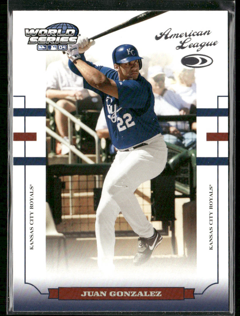 Juan Gonzalez 2004 Donruss World Series #WS-88 Kansas City Royals